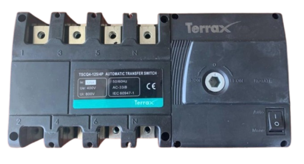 Terrax 3 Phase Automatic Changeover Switch  125A