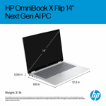 Hp Omnibook X Flip 2 in 1-U7 256V 16GB DDR5 1TB Gen4 M.2 SSD Win11H Intel Arc 140V 14.0 Inch 2K Touch Grey - Image 5