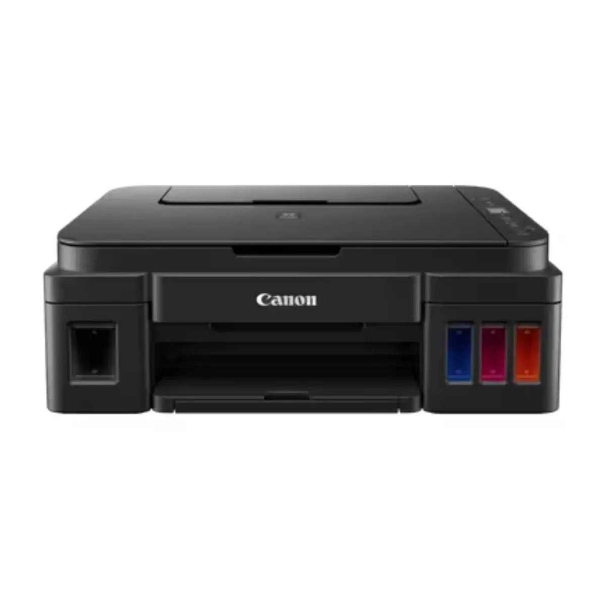 2026/10/1000933383.jpg Canon Pixma G2410 All-In-One Ink Tank Printer (Print | Scan | Copy) Compatible With Gi-490 (Black, Cyan, Magenta, Yellow) Ink Bottles - Image 1