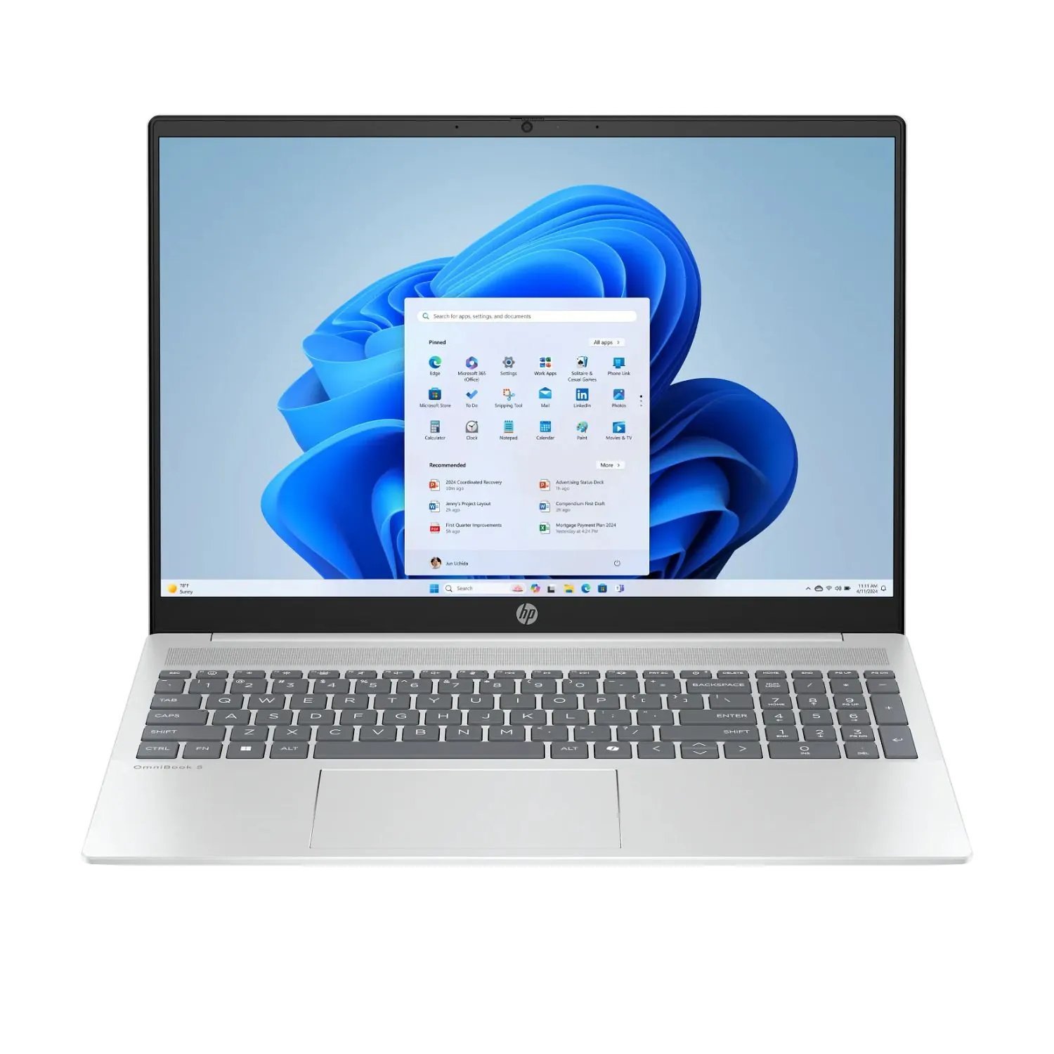 2026/10/5822.jpg HP OmniBook 5 AI Laptop 16-af1017wm – Intel Core Ultra 7 255U, 16GB LPDDR5X, 1TB SSD, 16" 2K Touchscreen, Windows 11 Home - Image 1