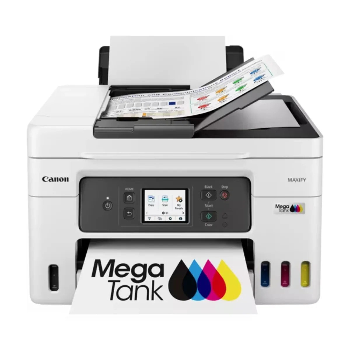 2026/10/8627.jpg Canon MAXIFY GX4040 EUM/EMB A4 Wi-Fi All-in-One Ink Tank Printer (Print, Scan, Copy, Fax) – Compatible with GI-46 Ink Bottles - Image 1